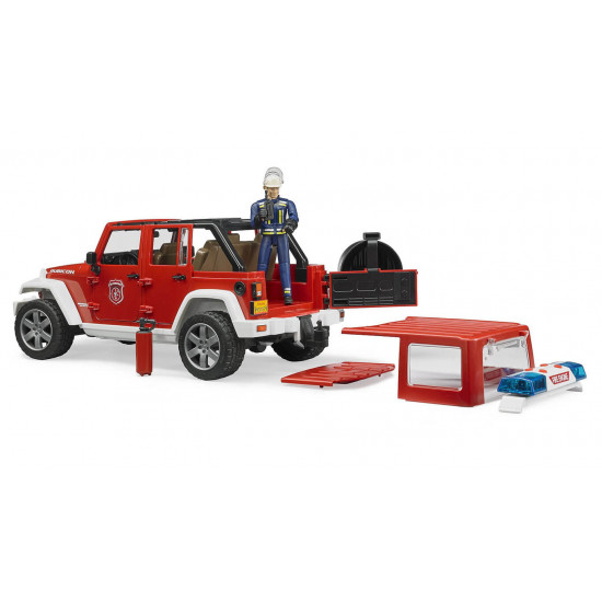 Jeep Rubicon tűzoltóautó tűzoltóval