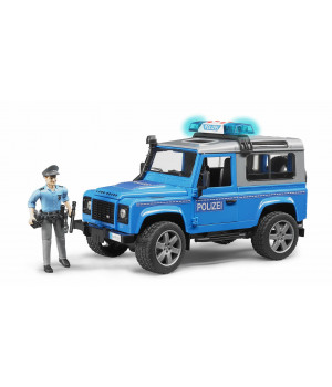 Land Rover Defender rendőrautó rendőrrel